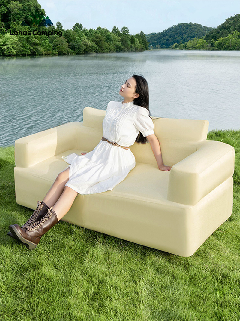 Outdoor Camping Couch - Nadmuchiwana sofa kempingowa Lohascamping, przenośna, wodoodporna,