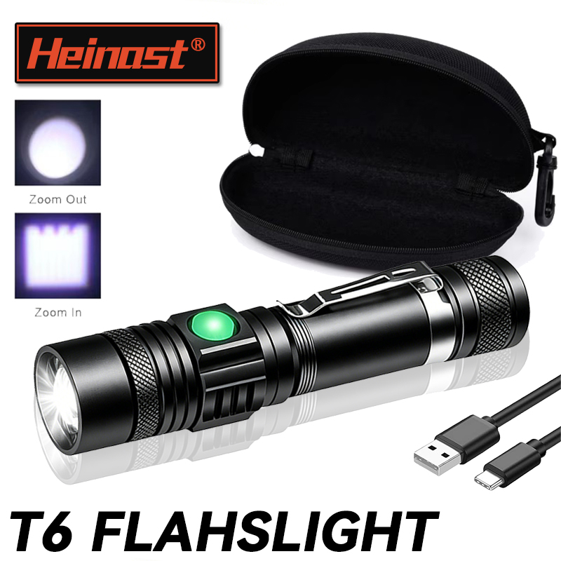 Outdoor Camping Adventure - Latarka LED T6 z możliwością ładowania,
