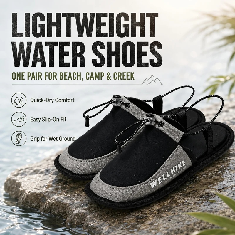 Outdoor Camping Slippers - Szybkoschnące kapcie kempingowe, kapcie do brodzenia,