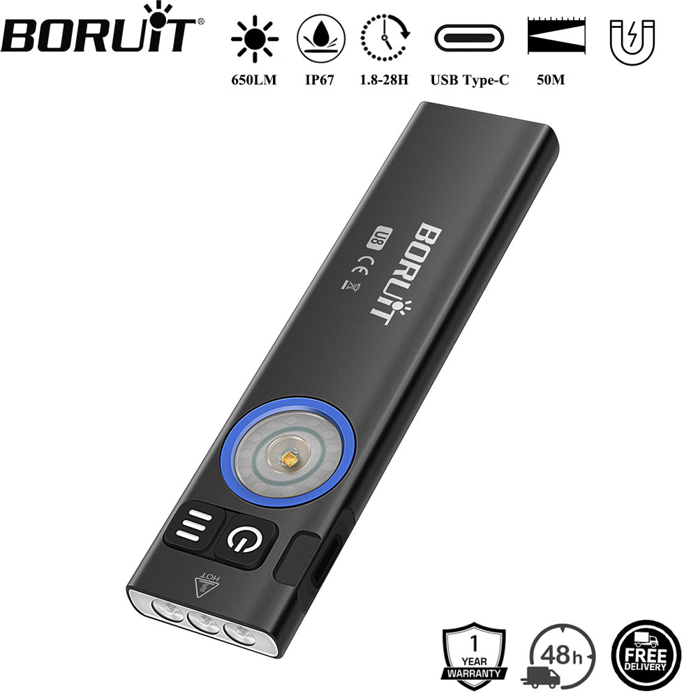 Outdoor Camping Adventure - Latarka LED BORUiT U8 650LM EDC,