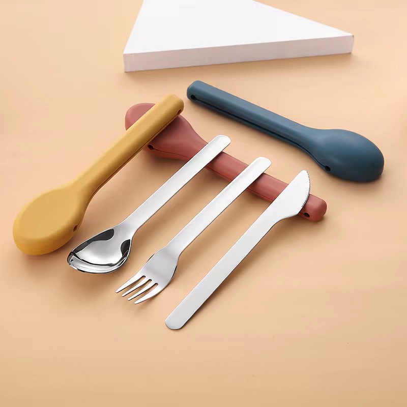 Camp Utensil Set - 3-częściowy przenośny zestaw sztućców kieszonkowych zestaw