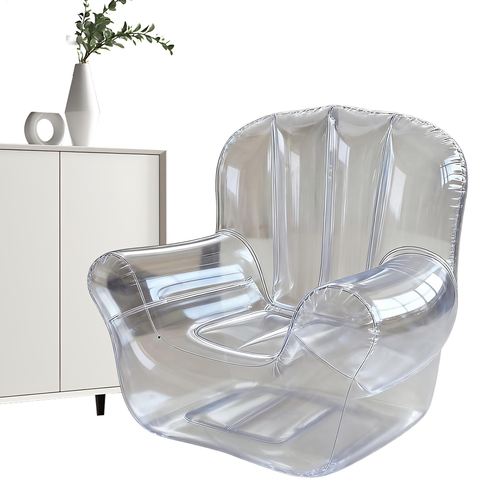 Outdoor Camping Couch - Gruba Przezroczysta Sofa PVC Nadmuchiwana Sofa