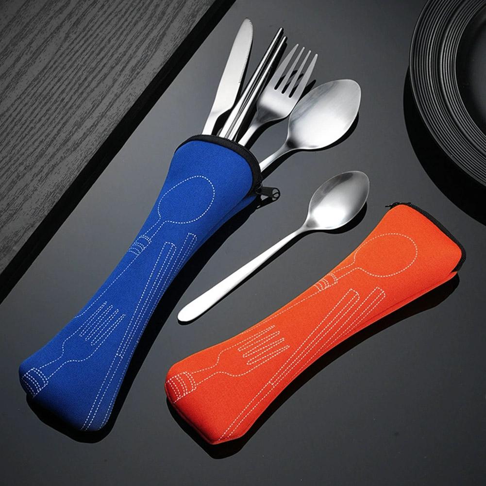 Camp Utensil Set - Zestaw piknikowy z naczyniami, zmywalny, z