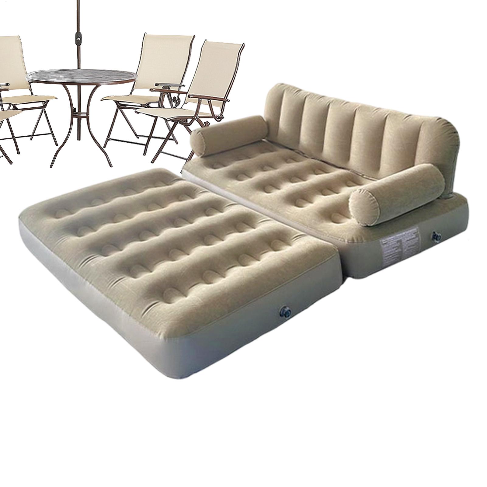 Outdoor Camping Couch - Nadmuchiwana sofa z pompką, składane łóżko,