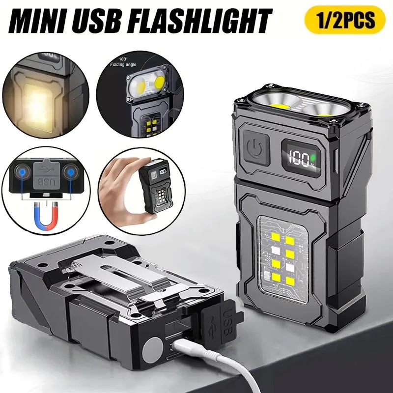 Outdoor Camping Hat - Przenośna latarka LED COB z możliwością