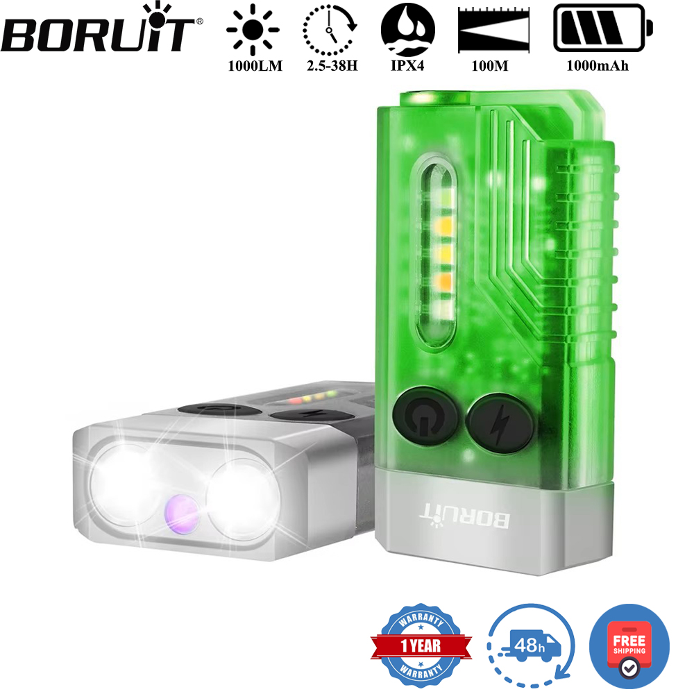 Outdoor Camping Adventure - Latarka brelok BORUiT V10 UV LED