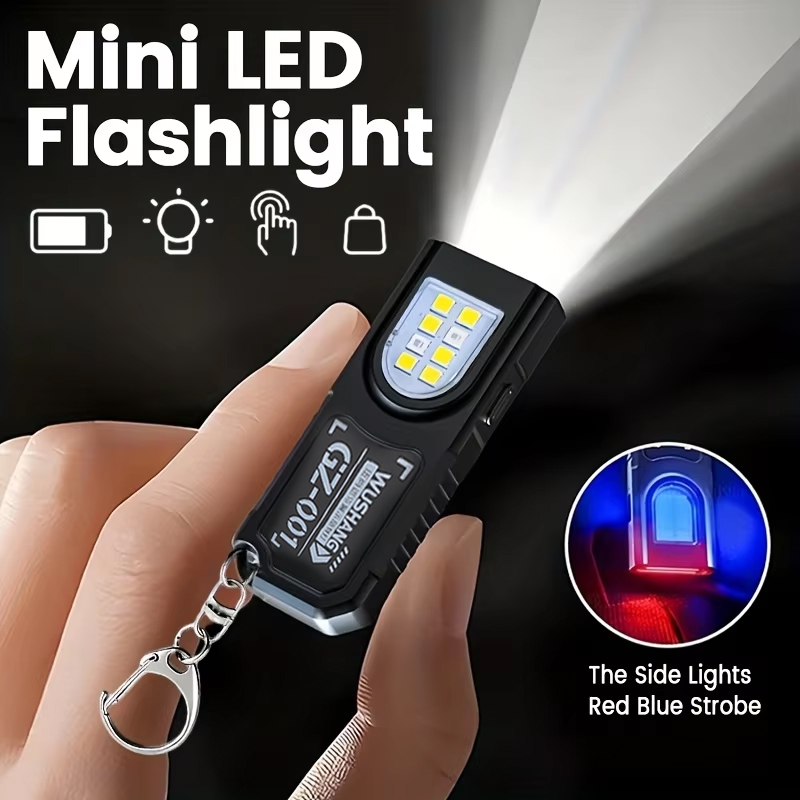 Outdoor Camping Adventure - Wielofunkcyjna latarka brelokowa ładowana przez USB,