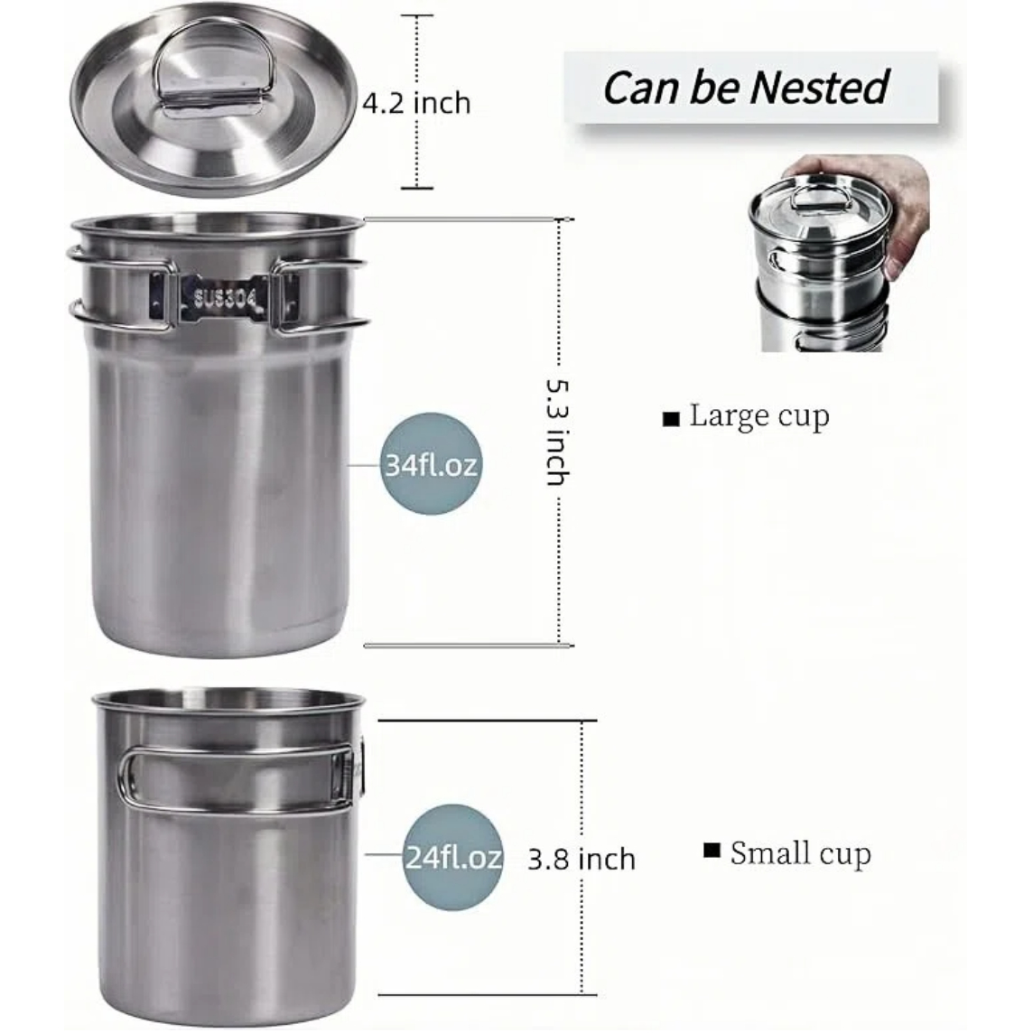 Składane kubki kempingowe, nac – Camp Utensil Set recenzja i cena