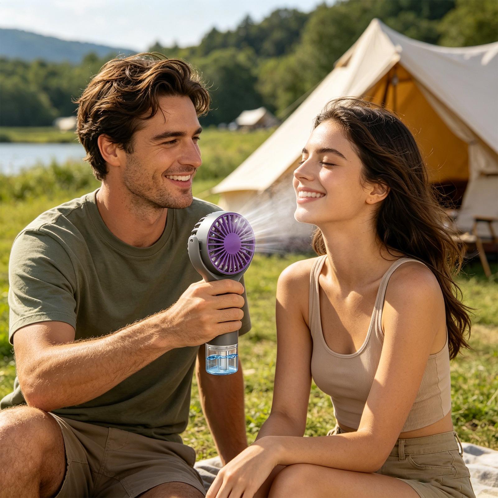 Przenośny wentylator z funkcją – Outdoor Camping Misting Fan recenzja i cena