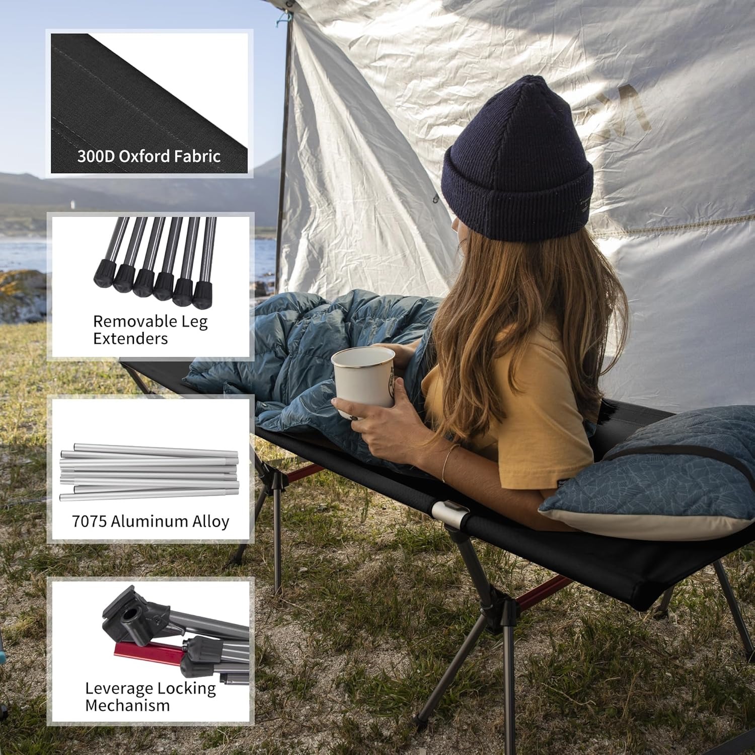 Składane łóżko kempingowe Natu – Outdoor Camping Cot recenzja i cena