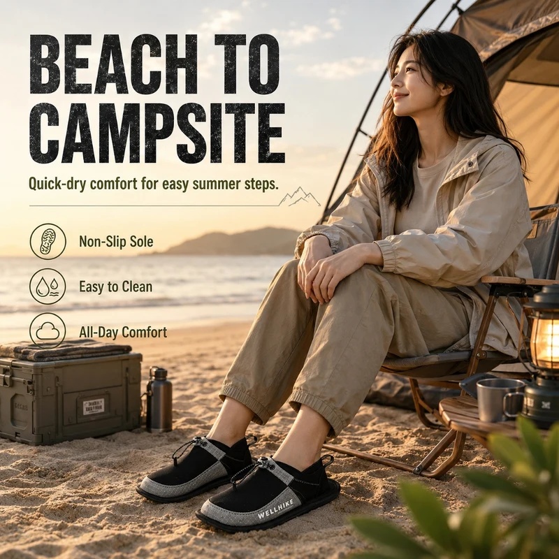 Szybkoschnące kapcie kempingow – Outdoor Camping Slippers recenzja i cena