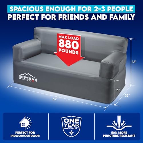 Pittman - Dmuchana sofa z wbud – Outdoor Camping Couch recenzja i cena