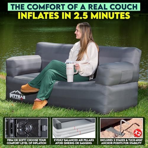 Pittman - Dmuchana sofa z wbud – Outdoor Camping Couch recenzja i cena