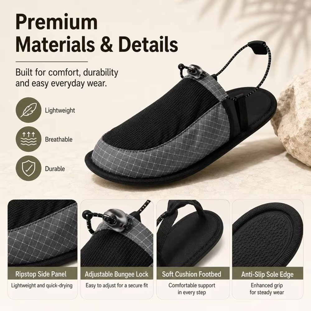 Składane, szybkoschnące klapki – Outdoor Camping Slippers recenzja i cena