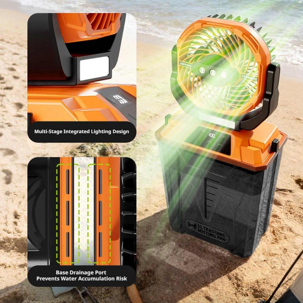 Nowy przenośny wentylator zras – Outdoor Camping Misting Fan recenzja i cena