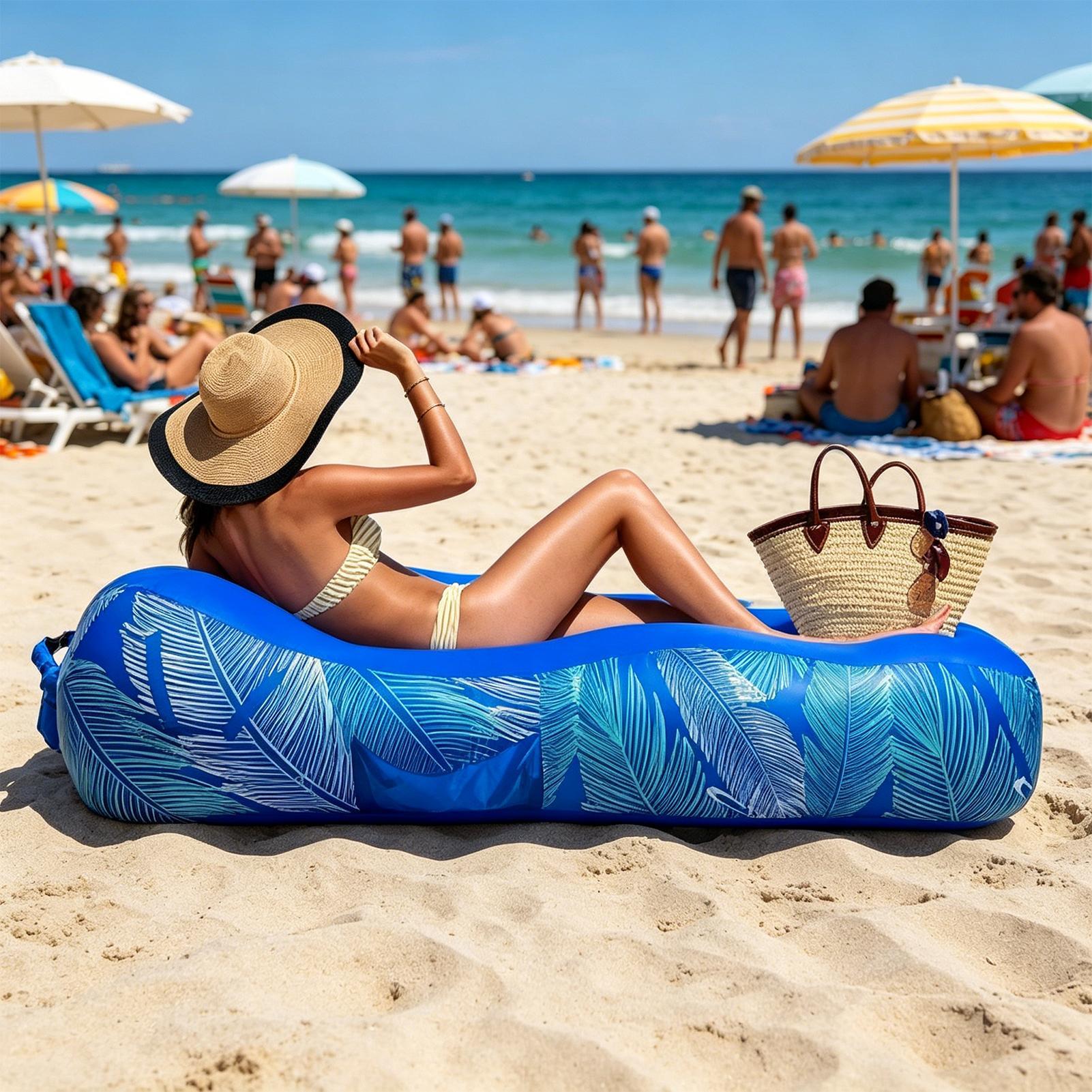 Nadmuchiwany leżak z osłoną pr – Outdoor Camping Couch recenzja i cena
