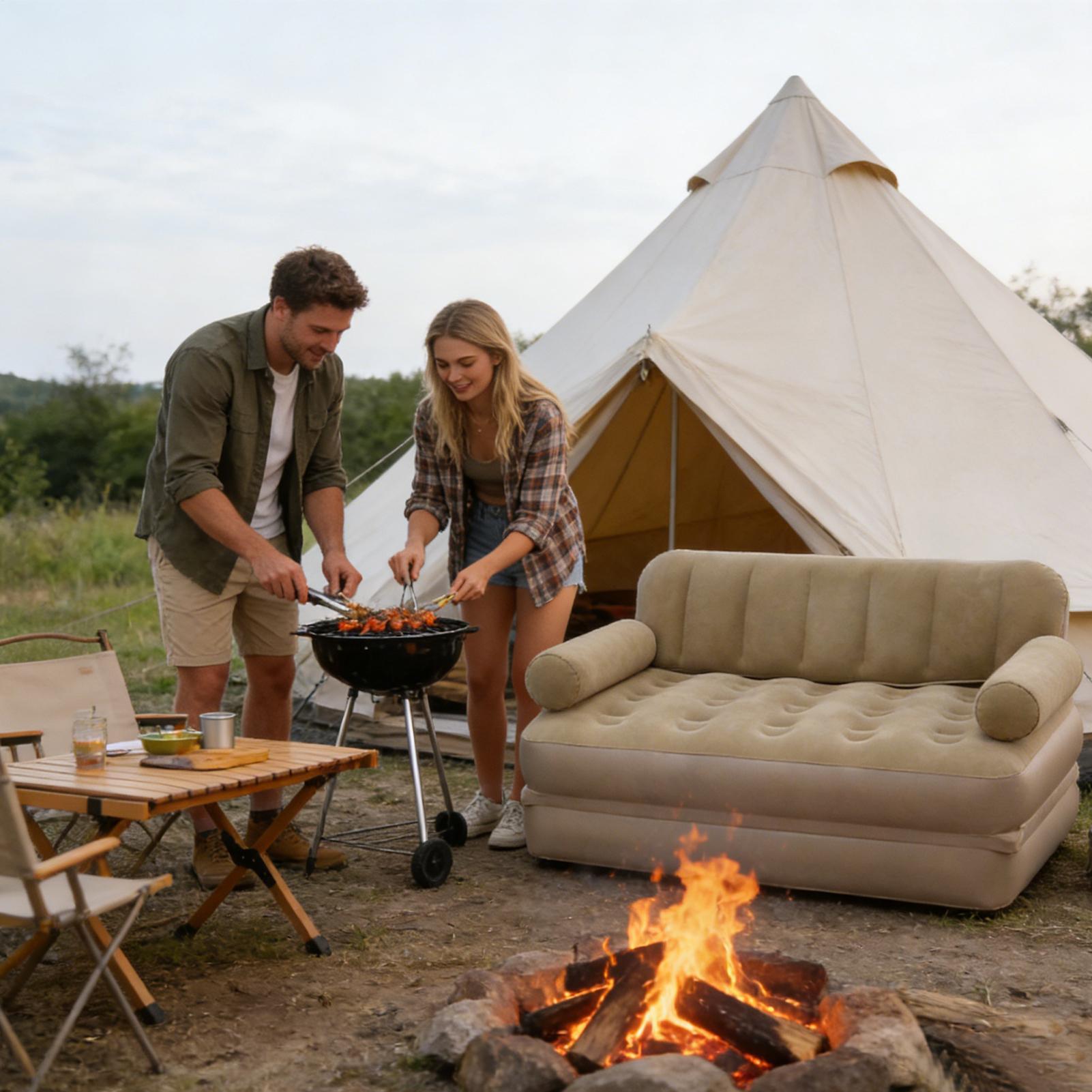 Nadmuchiwana sofa z pompką, sk – Outdoor Camping Couch recenzja i cena