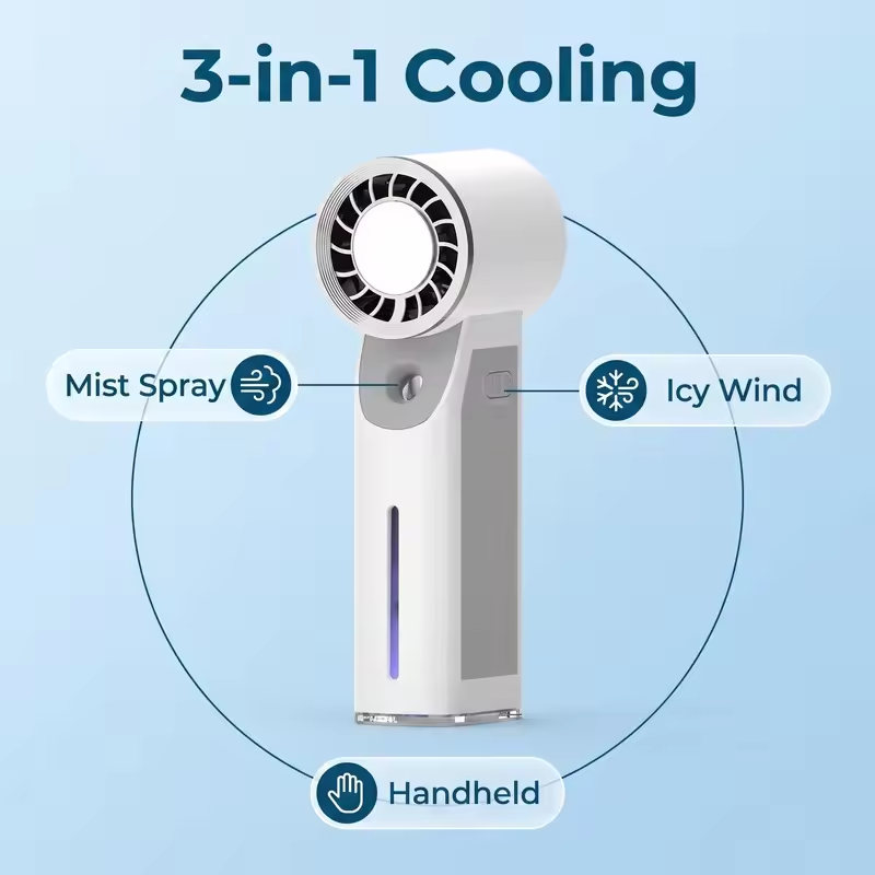 Przenośny wentylator z funkcją – Outdoor Camping Misting Fan recenzja i cena