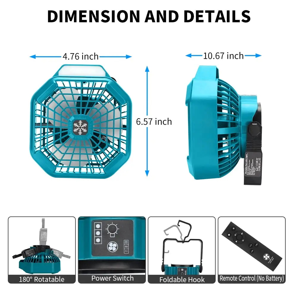 Przenośny wentylator zewnętrzn – Outdoor Camping Misting Fan recenzja i cena