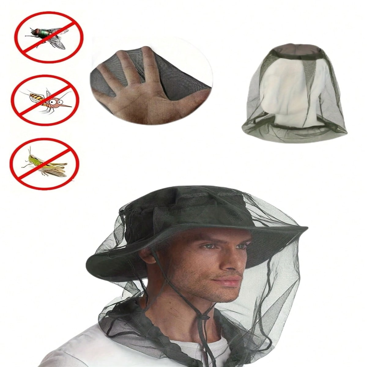 2 szt. Czapka z siatką na kemp – Outdoor Camping Hat recenzja i cena