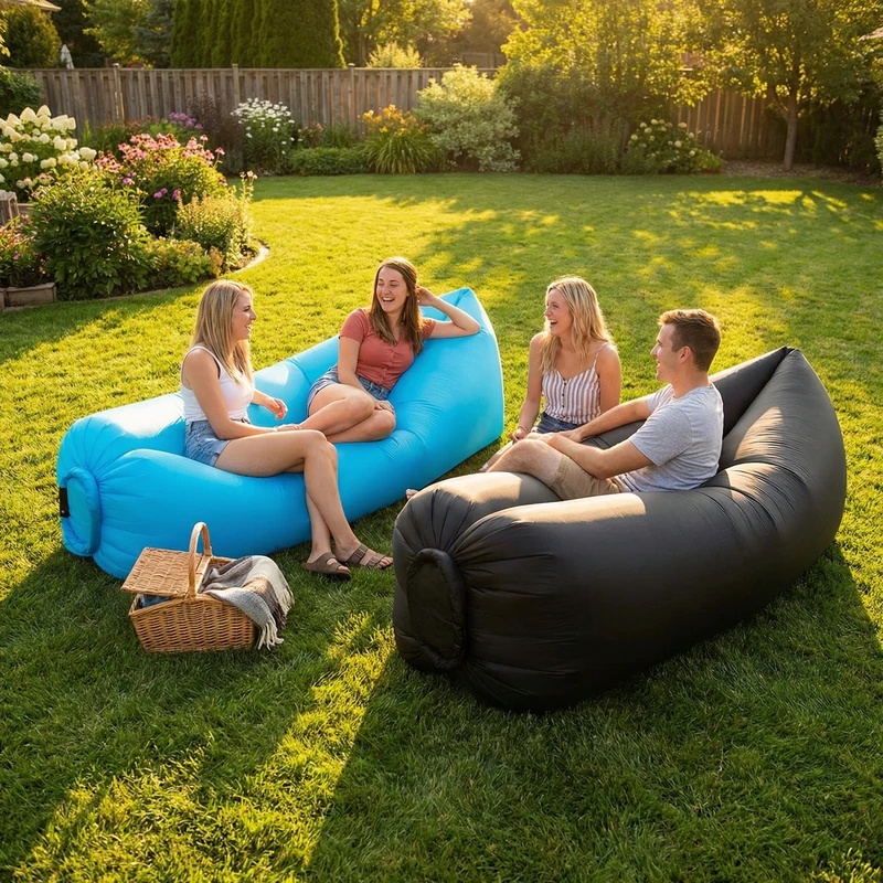 Przenośny dmuchany leżak-sofa, – Outdoor Camping Couch recenzja i cena