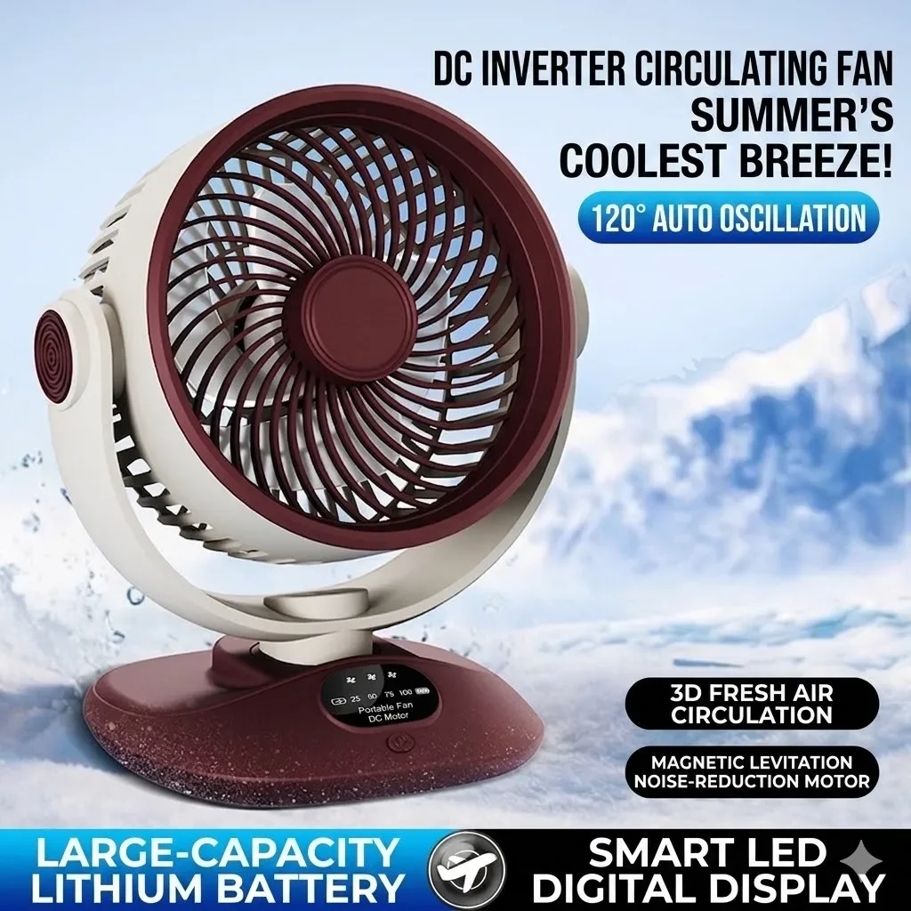 Wentylator biurkowy, akumulato – Outdoor Camping Misting Fan recenzja i cena