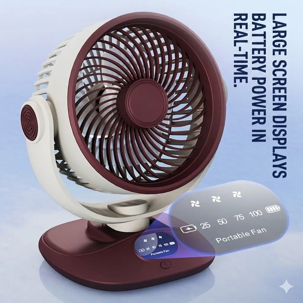 Wentylator biurkowy, akumulato – Outdoor Camping Misting Fan recenzja i cena