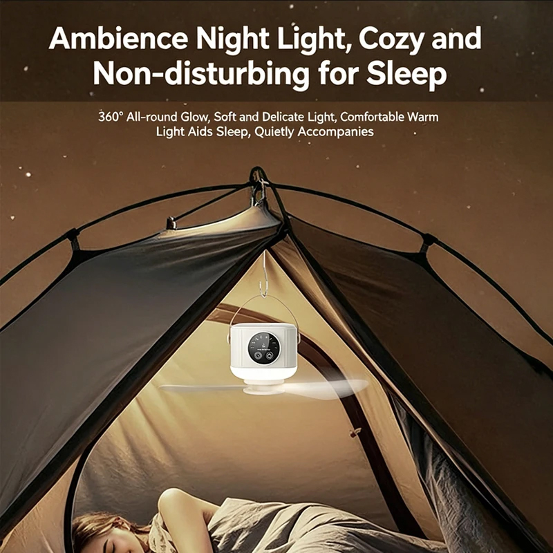 Przenośny, ładowalny wentylato – Outdoor Camping Misting Fan recenzja i cena